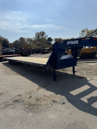 New 2025 40' MPCUSTOMS Gooseneck Flatbed 8K's BLUE
