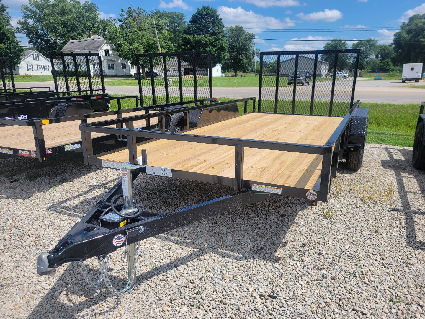 New 2025 Sure-Trac 7x16 Tube Top 7k Utility Trailer