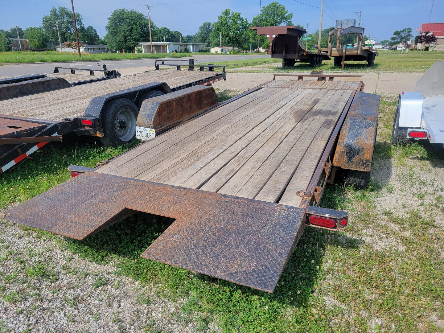 Used 2013 Sure-Trac 7x18+4 Tilt Bed Equipment Trailer