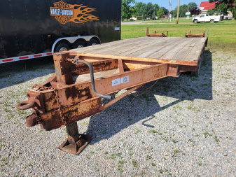 Used 1996 Homemade 8x18+3 Tri axle Deckover Trailer