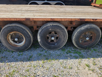Used 1996 Homemade 8x18+3 Tri axle Deckover Trailer