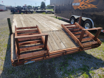 Used 1996 Homemade 8x18+3 Tri axle Deckover Trailer
