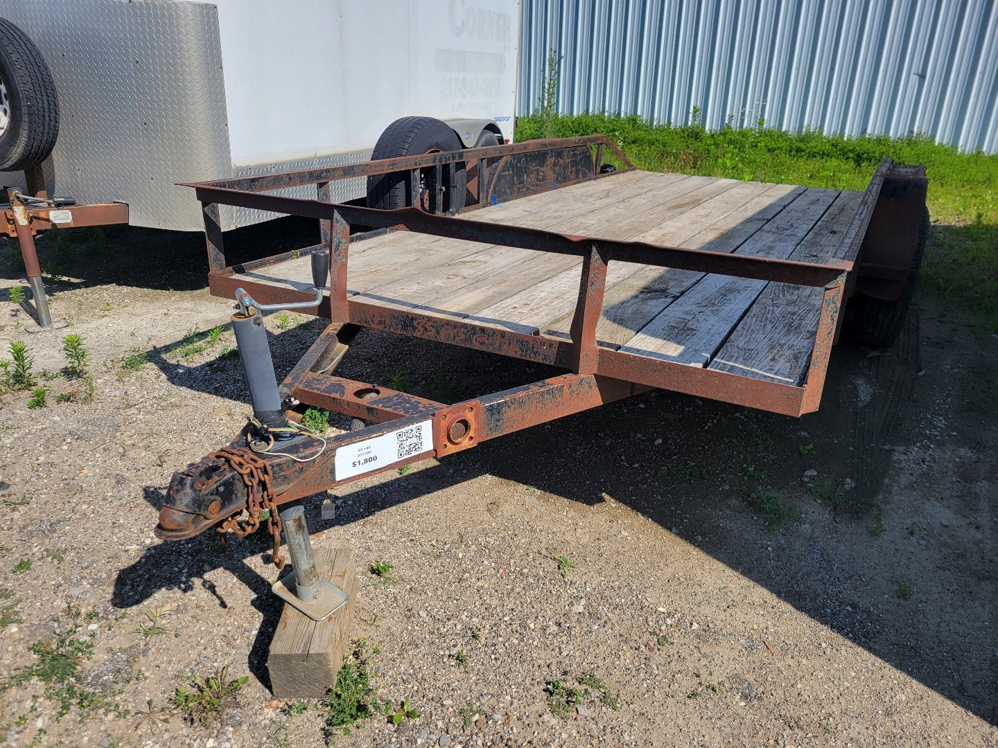 Used 2007 Homemade 7x16 Utility Trailer