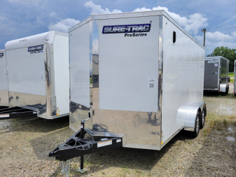 New 2025 Sure-Trac 7x14 Pro Series Enclosed Wedge Cargo Trailer