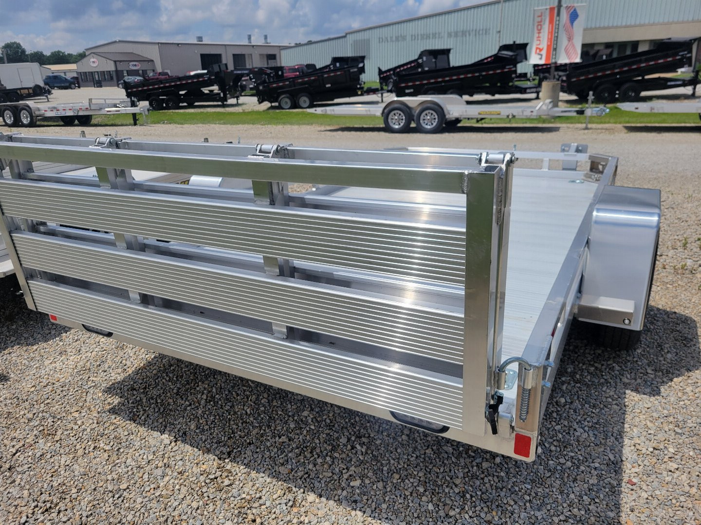 New 2025 Sure-Trac 7x12 Aluminum Low Side 3K Utility Trailer