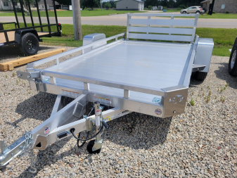 New 2025 Sure-Trac 7x12 Aluminum Low Side 3K Utility Trailer