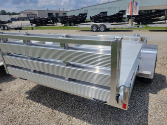 New 2025 Sure-Trac 7x12 Aluminum Low Side 3K Utility Trailer