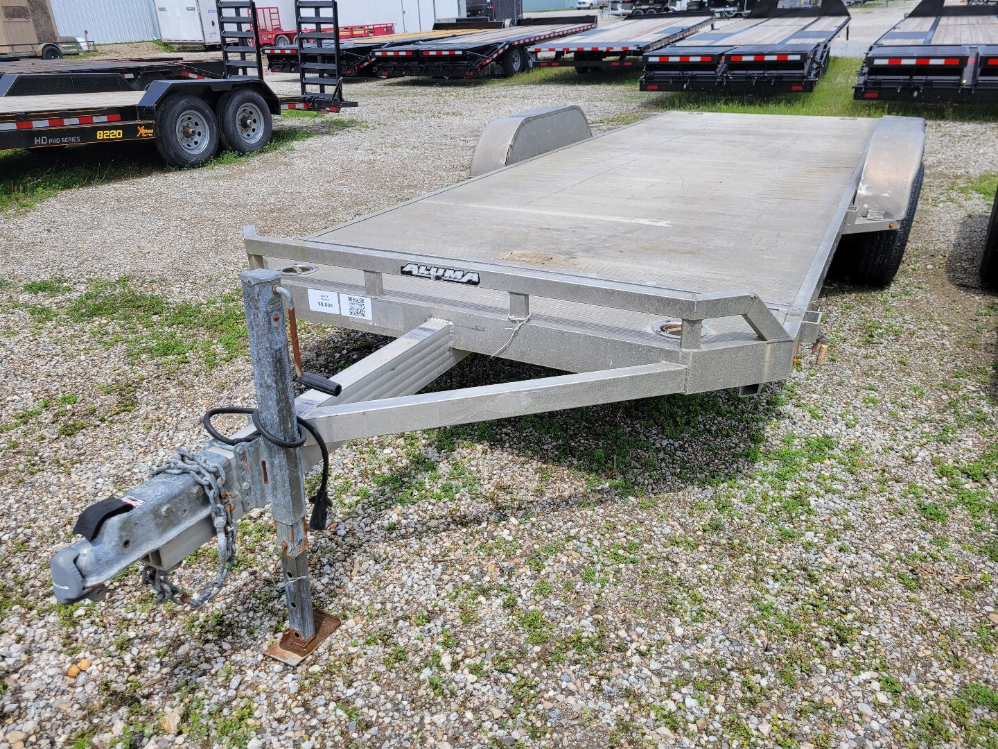 Used 2018 Aluma 8220 Tilt Bed Equipment Trailer