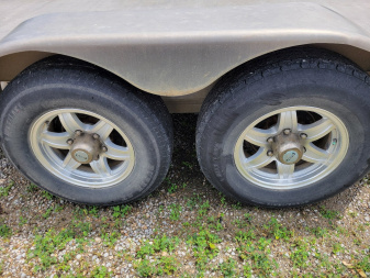 Used 2018 Aluma 8220 Tilt Bed Equipment Trailer