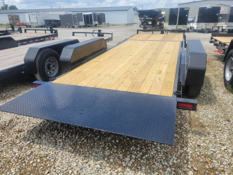 New 2025 Sure-Trac 7x16+6 Tilt Bed Equipment Trailer 14k