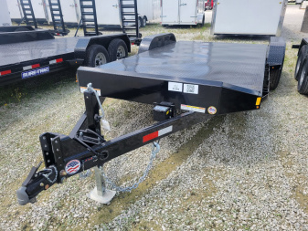 New 2025 Sure-Trac 7x18 Steel Deck Car Hauler