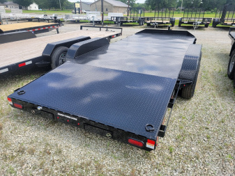 New 2025 Sure-Trac 7x18 Steel Deck Car Hauler