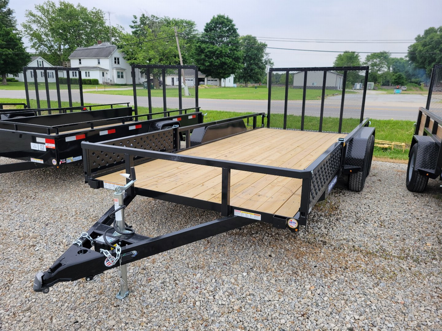 New 2025 Sure-Trac 7x16 Tube Top ATV 7k Utility Trailer