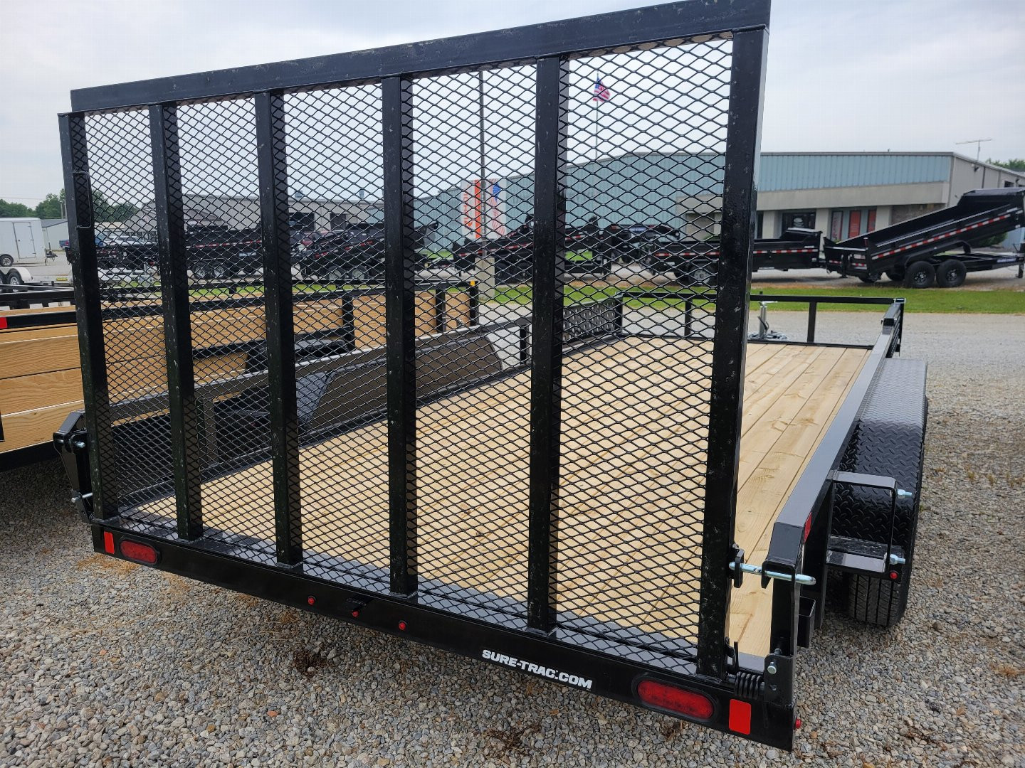 New 2025 Sure-Trac 7x16 Tube Top ATV 7k Utility Trailer