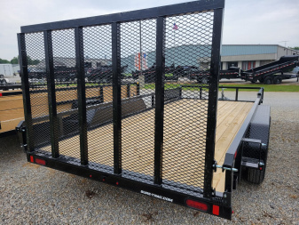 New 2025 Sure-Trac 7x16 Tube Top ATV 7k Utility Trailer