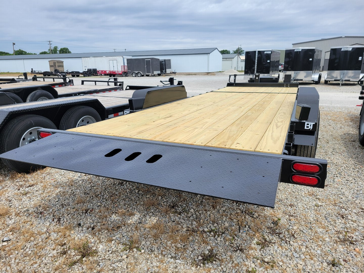 New 2025 Behnke 7x18+6 Tilt Bed Equipment Trailer