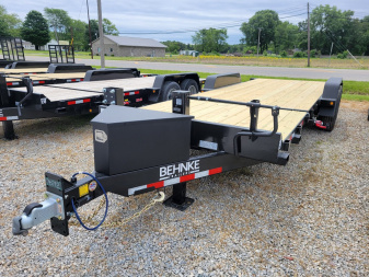 New 2025 Behnke 7x18+6 Tilt Bed Equipment Trailer