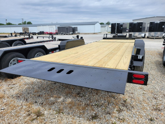 New 2025 Behnke 7x18+6 Tilt Bed Equipment Trailer