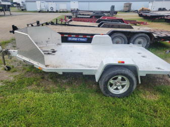Used 2017 Aluma 7x12 Motorcycle Trailer