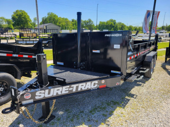 New 2025 Sure-Trac 7x16 Pro Series Telescopic 17.6K Dump Trailer