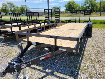 New 2025 Sure-Trac 7x24 Tube Top Utility 10k Trailer