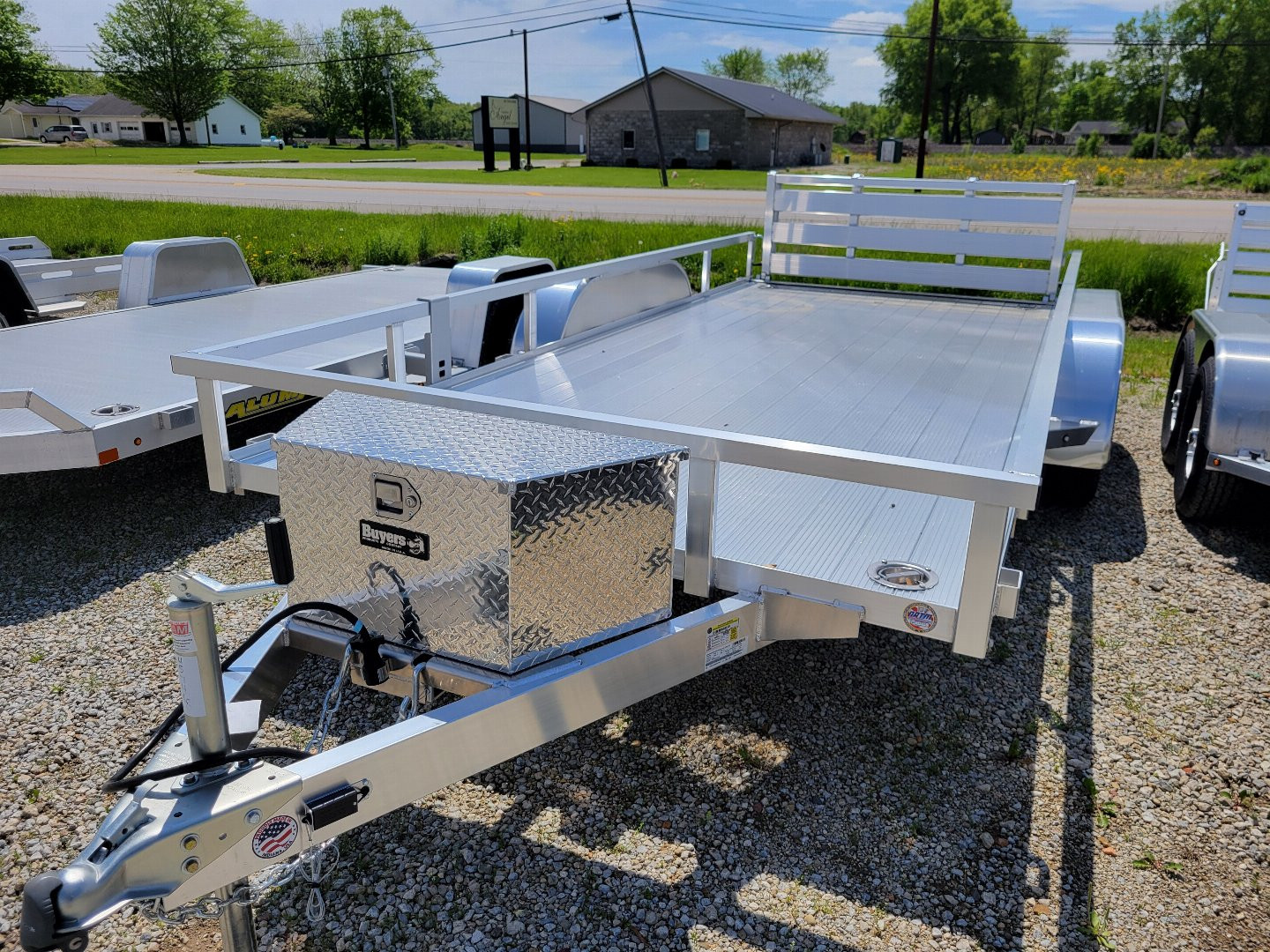 New 2025 Sure-Trac 7x16 Aluminum Tube Top 7K Tandem Utility Trailer