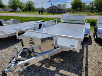 New 2025 Sure-Trac 7x16 Aluminum Tube Top 7K Tandem Utility Trailer