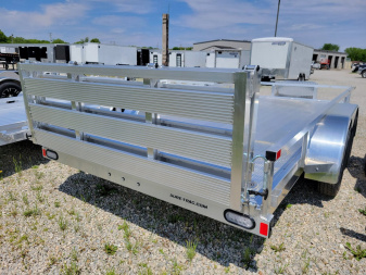 New 2025 Sure-Trac 7x16 Aluminum Tube Top 7K Tandem Utility Trailer
