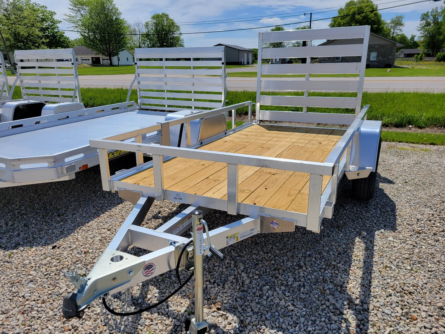 New 2025 Sure-Trac 5x10 Aluminum Tube Top 3k Idler Utility Trailer