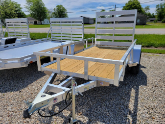 New 2025 Sure-Trac 5x10 Aluminum Tube Top 3k Idler Utility Trailer