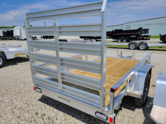New 2025 Sure-Trac 5x10 Aluminum Tube Top 3k Idler Utility Trailer