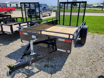 New 2025 Sure-Trac 5x10 Steel High Side 3k Idler Utility Trailer