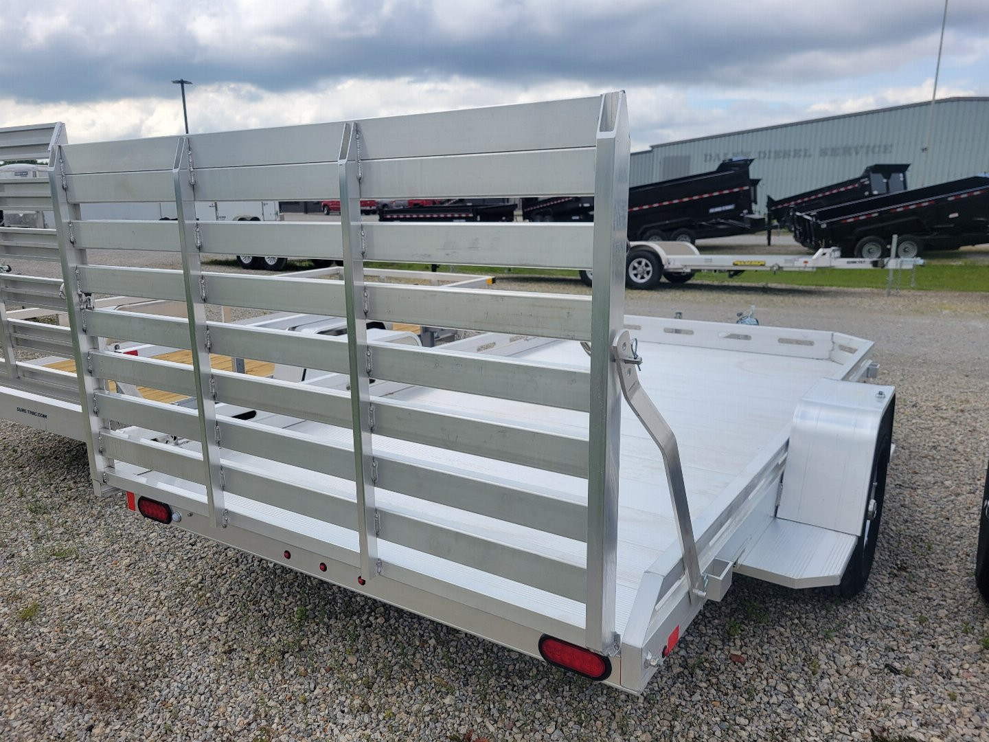 New 2026 Aluma 7712 Heavy Single Axle Straight Tailgate Utility Trailer