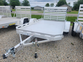 New 2026 Aluma 7712 Heavy Single Axle Straight Tailgate Utility Trailer