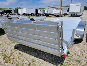 New 2026 Aluma 7818 Tandem Axle Bi-Fold Gate Utility Trailer
