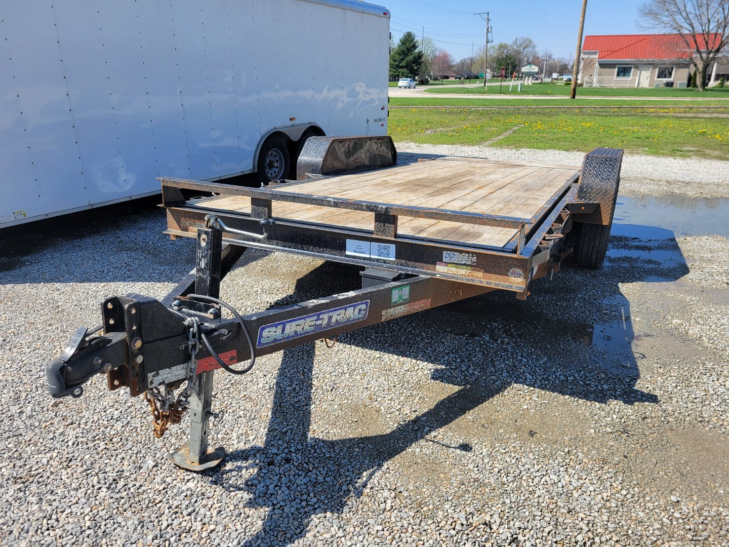 Used 2020 Sure-Trac 7x18 Tilt Bed Equipment Trailer