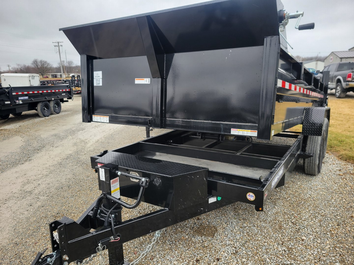 New 2025 Sure-Trac 82x16 HD Low profile Dump Trailer