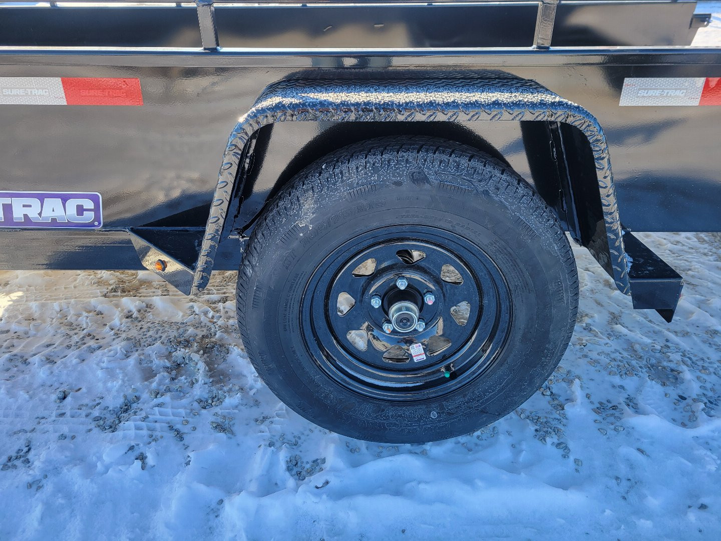 New 2025 Sure-Trac 6x12 Steel High Side 3k Idler Utility Trailer