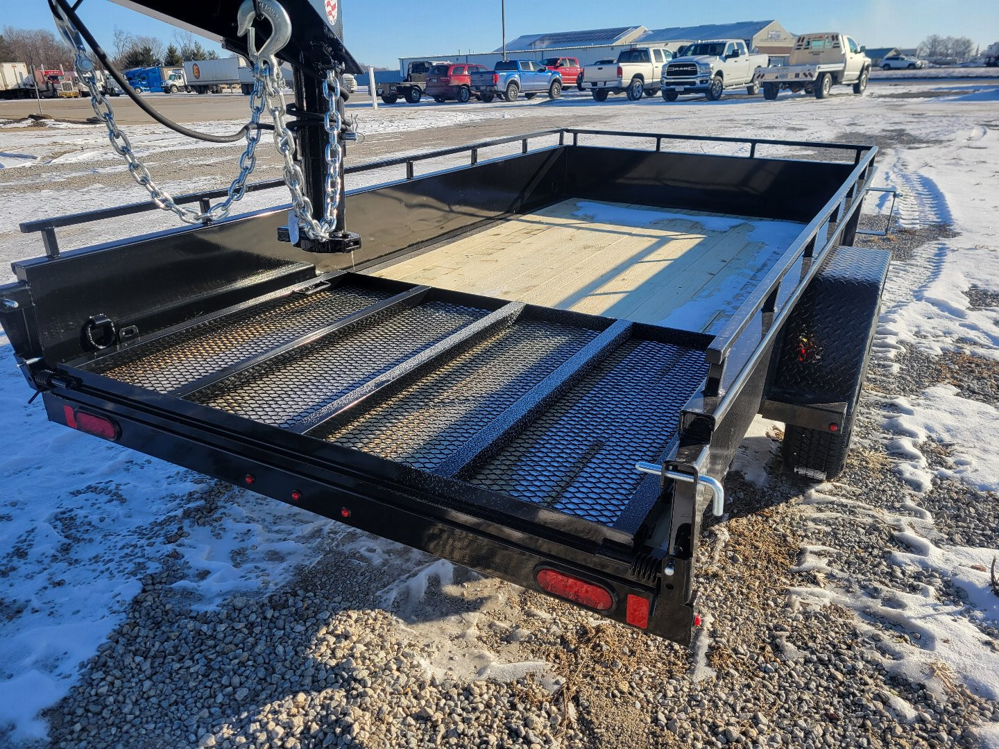 New 2025 Sure-Trac 6x12 Steel High Side 3k Idler Utility Trailer