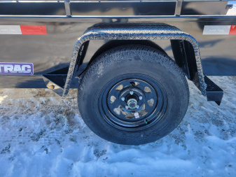 New 2025 Sure-Trac 6x12 Steel High Side 3k Idler Utility Trailer