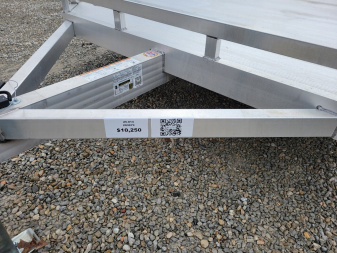 New 2026 Aluma 8216 Tilt Tandem Axle Electric brake Front Rail Tilt Trailer