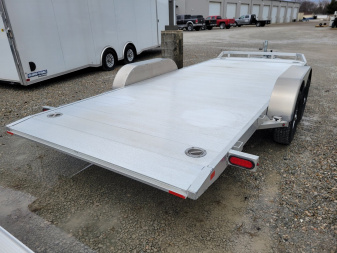 New 2026 Aluma 8216 Tilt Tandem Axle Electric brake Front Rail Tilt Trailer