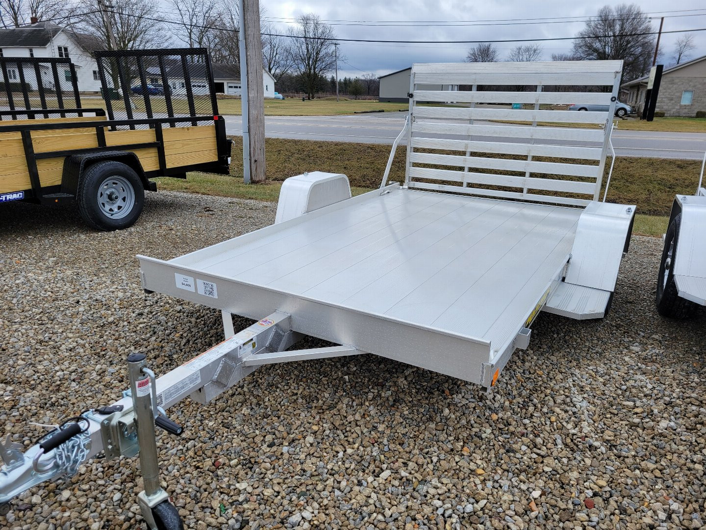 New 2026 Aluma 7210 Single axle straight tailgate Utility Trailer