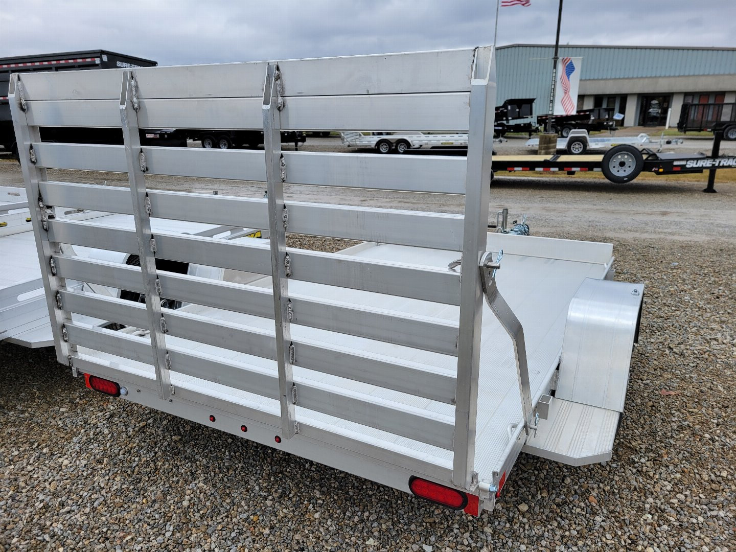 New 2026 Aluma 7210 Single axle straight tailgate Utility Trailer