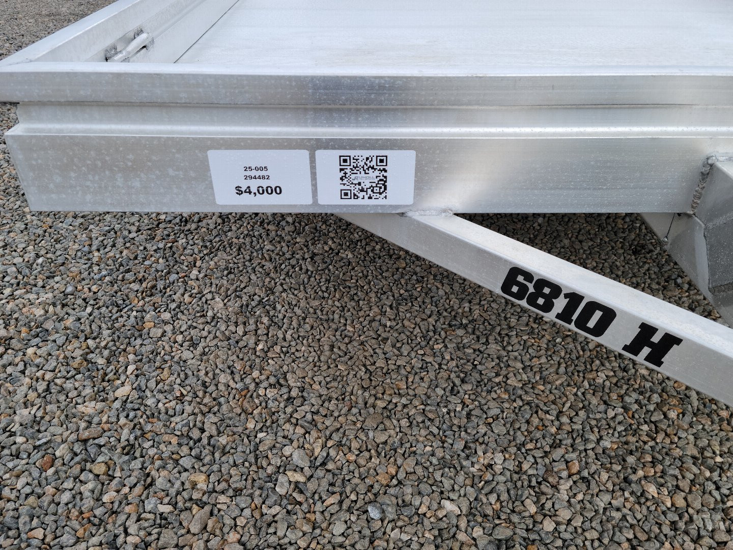 New 2026 Aluma 6810 Heavy Single Axle Straight Tailgate Utility Trailer
