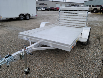 New 2026 Aluma 6810 Heavy Single Axle Straight Tailgate Utility Trailer