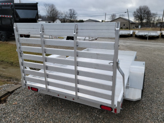 New 2026 Aluma 6810 Heavy Single Axle Straight Tailgate Utility Trailer