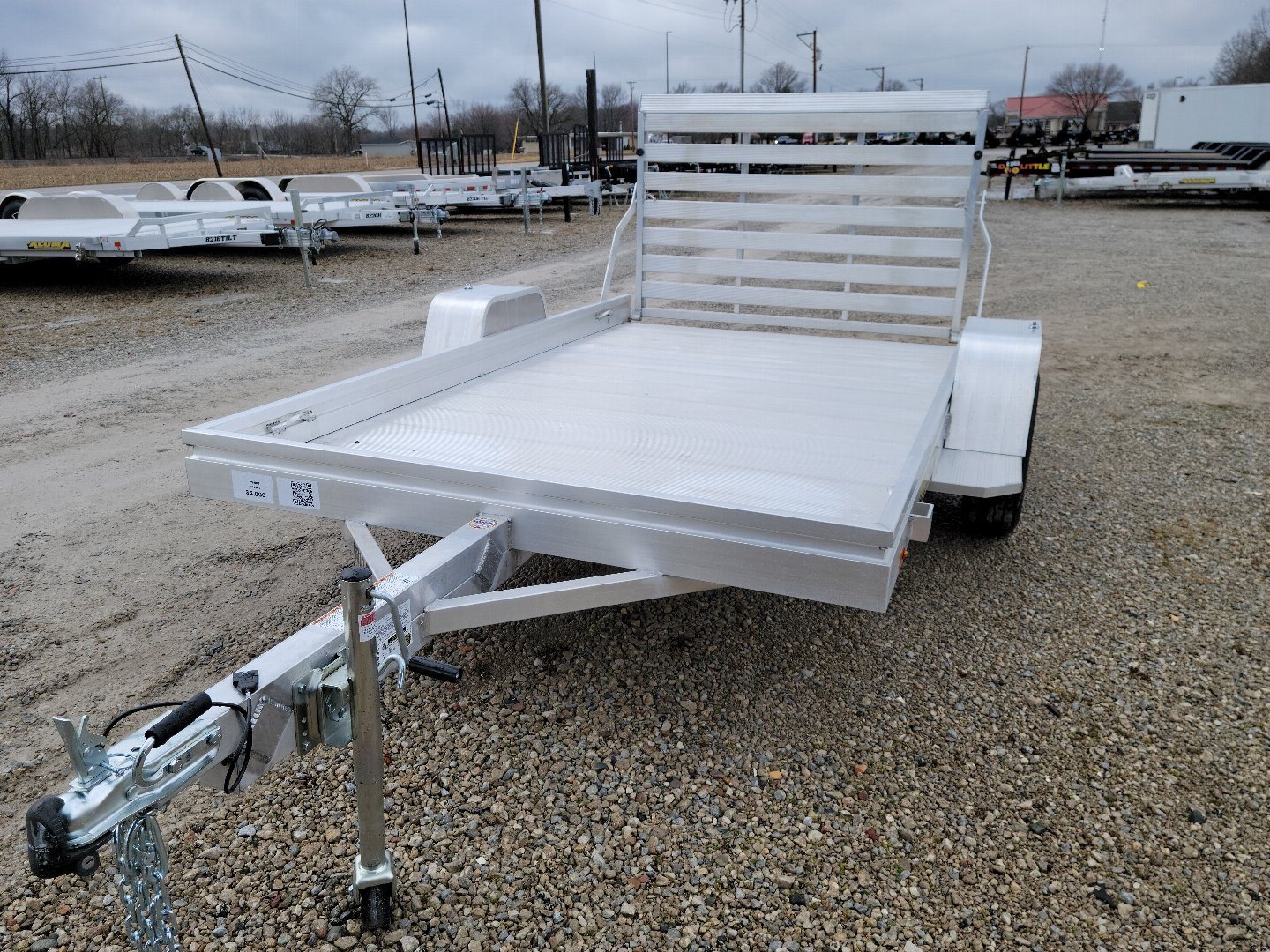 New 2026 Aluma 6810 Heavy Single Axle Straight Tailgate Utility Trailer