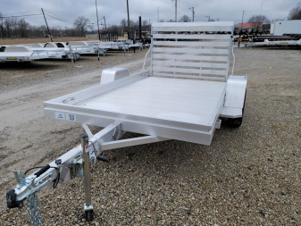 New 2026 Aluma 6810 Heavy Single Axle Straight Tailgate Utility Trailer