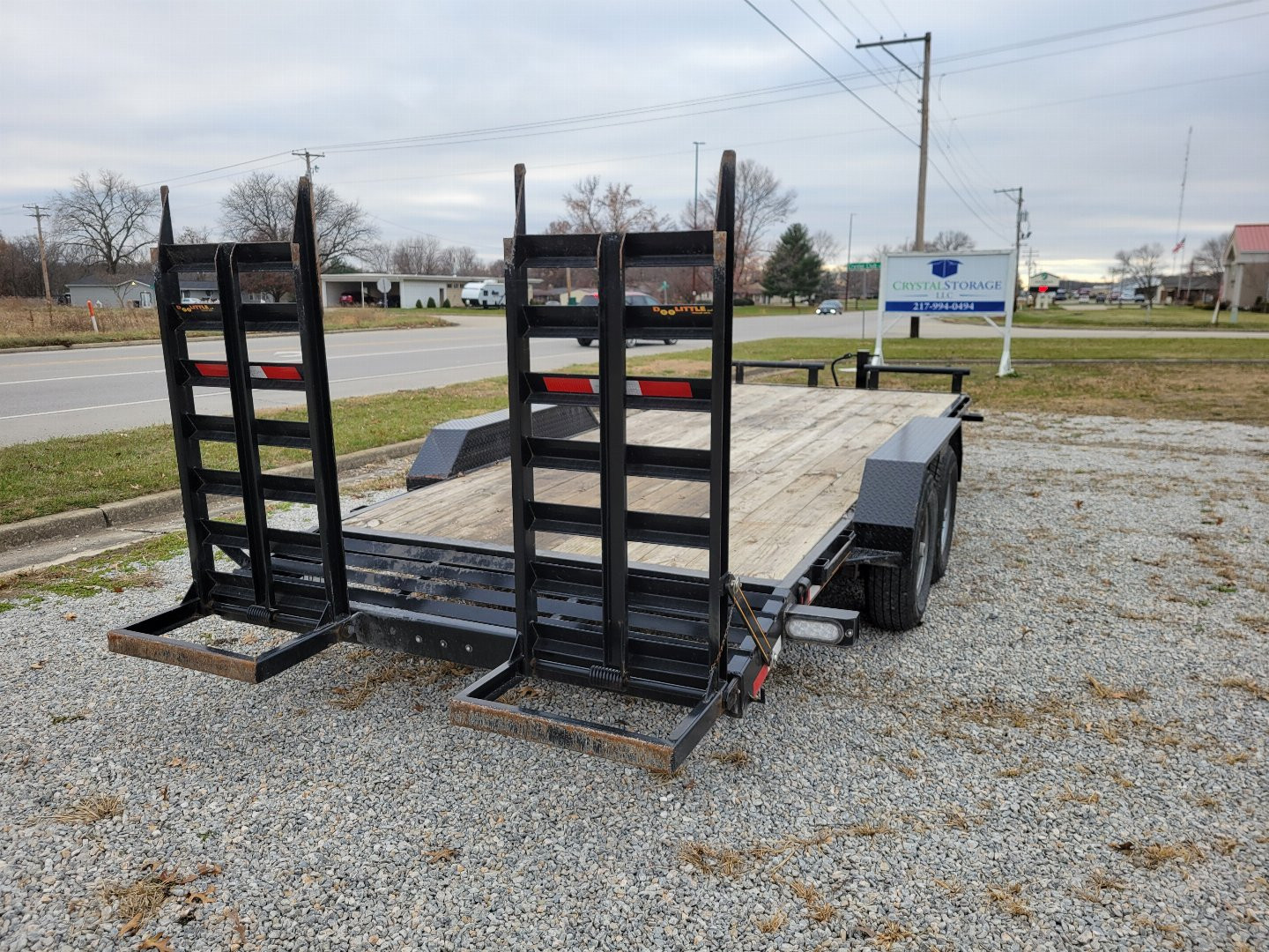 Used 2024 Doolittle Trailers 7x18+2 Flatbed EquipmentTrailer